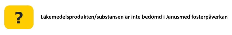 Bild som visar ?/frågetecken i fosterpåverkan samt beskrivning